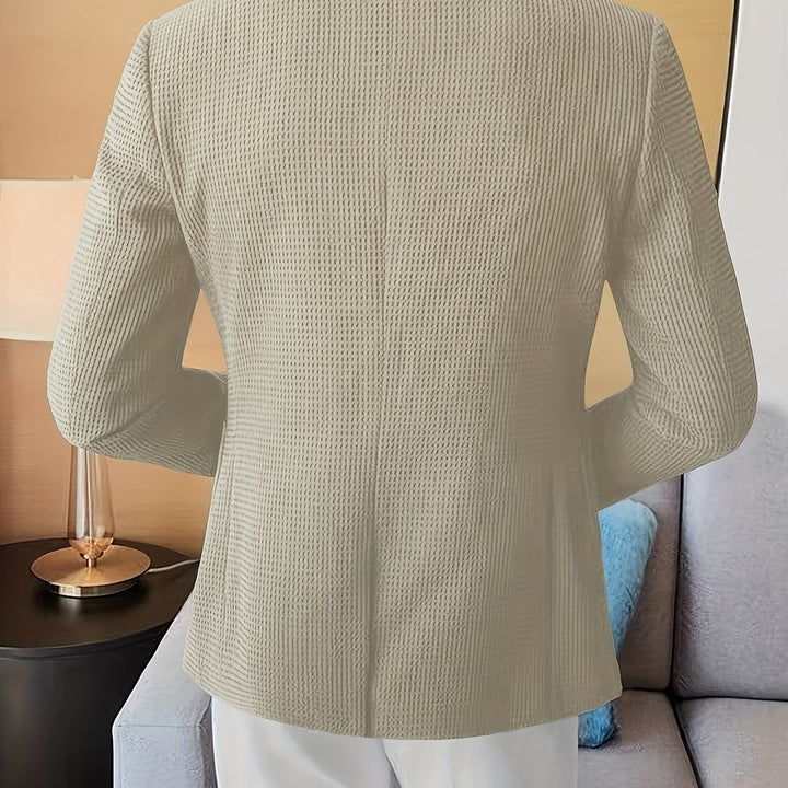LAPEL KNIT BLAZER FOR MEN