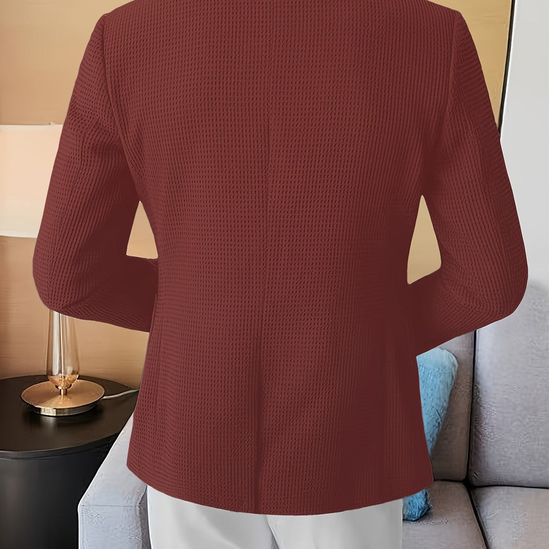 LAPEL KNIT BLAZER FOR MEN
