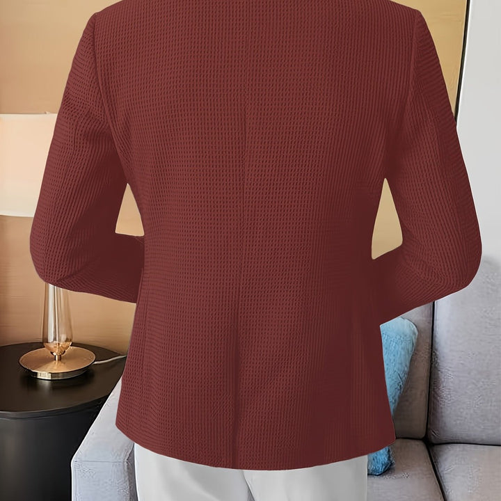 LAPEL KNIT BLAZER FOR MEN