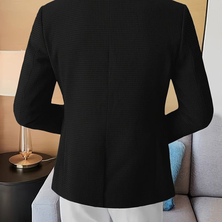 LAPEL KNIT BLAZER FOR MEN