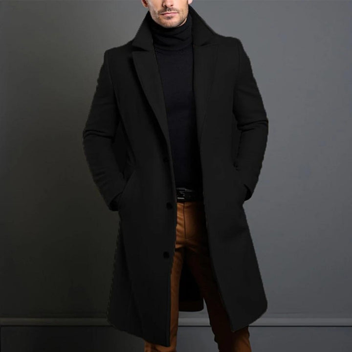 Wool-Look Longline Overcoat