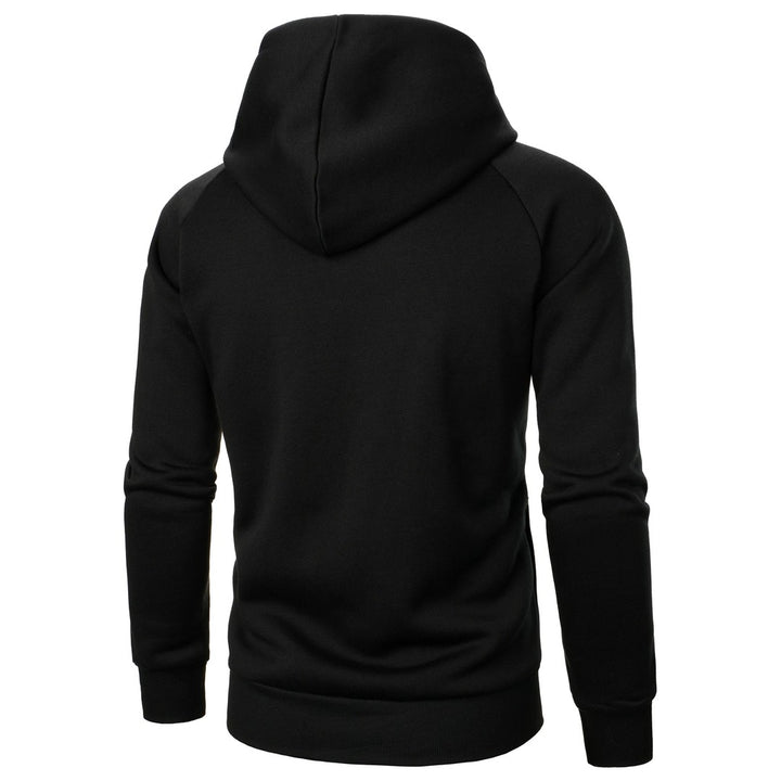 Crossover Collar Zip Hoodie