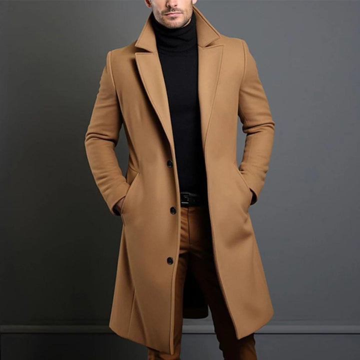 Wool-Look Longline Overcoat