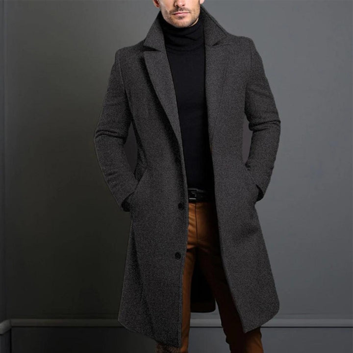Wool-Look Longline Overcoat