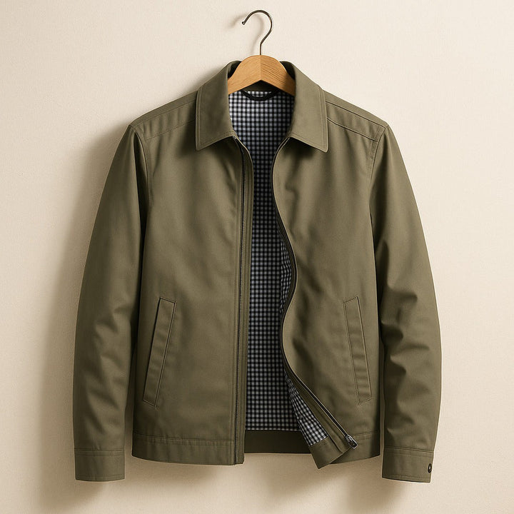 Rory - Men's Winter Jacket with Streamlined Zip Front