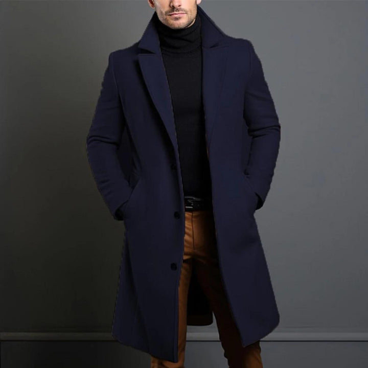 Wool-Look Longline Overcoat