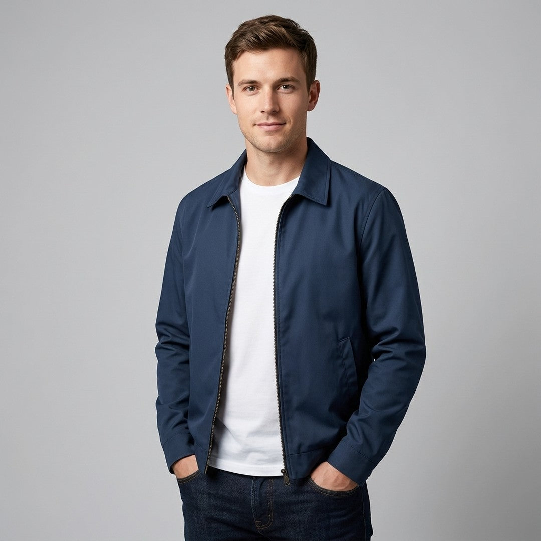 Rory - Men's Winter Jacket with Streamlined Zip Front
