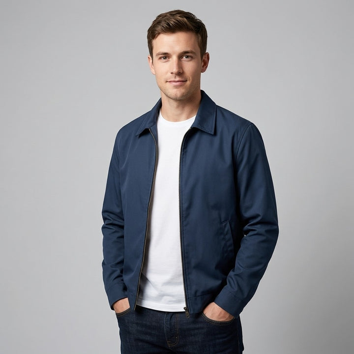 Rory - Men's Winter Jacket with Streamlined Zip Front