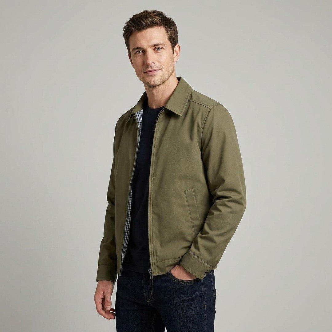 Rory - Men's Winter Jacket with Streamlined Zip Front