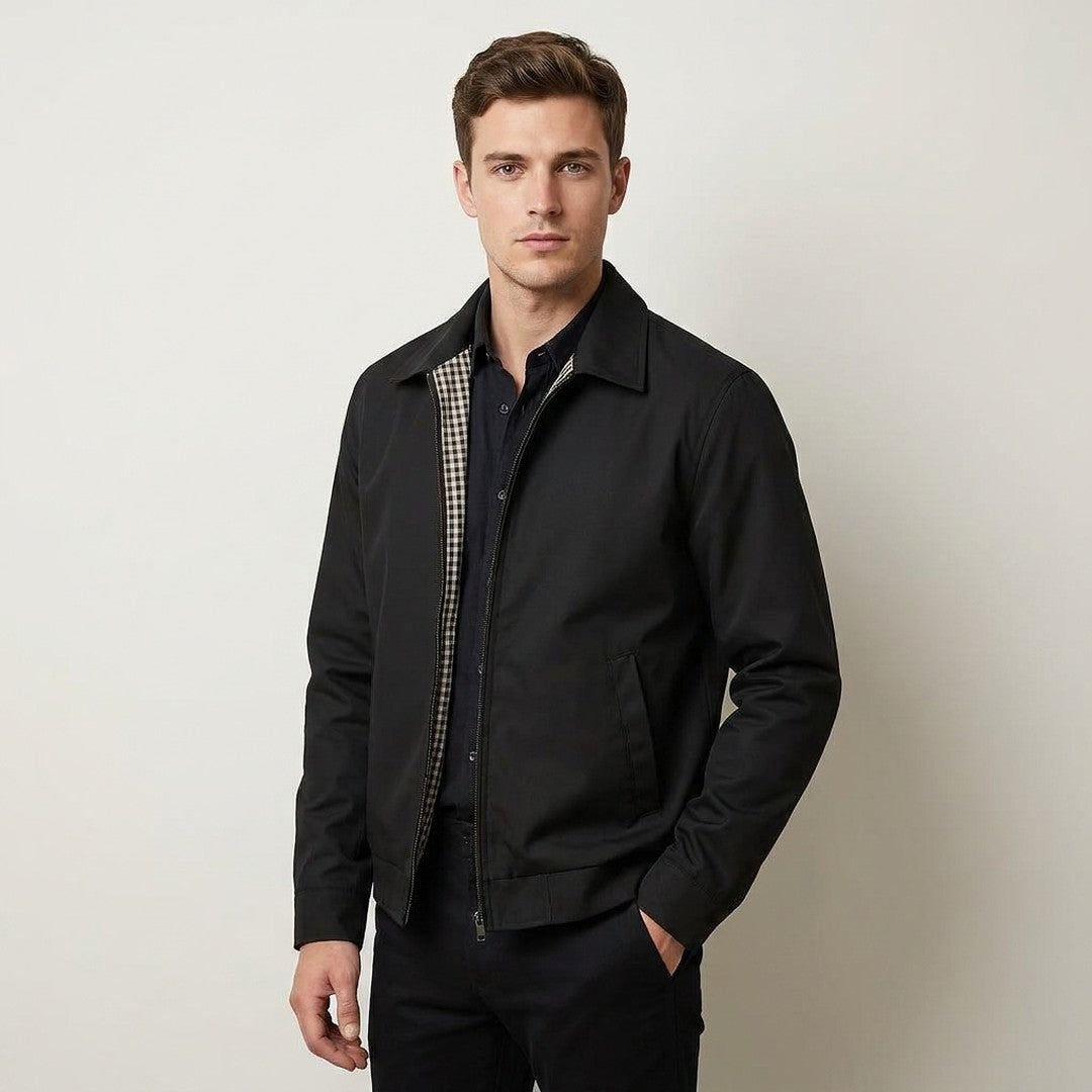 Rory - Men's Winter Jacket with Streamlined Zip Front