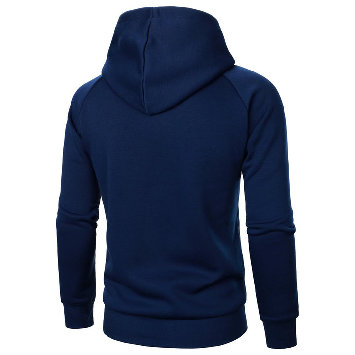 Crossover Collar Zip Hoodie