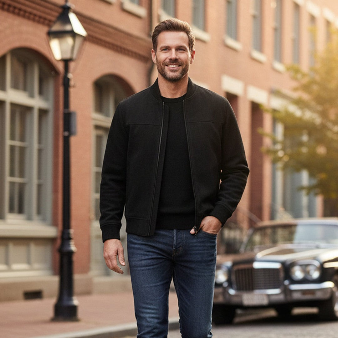The Verona Elegant Suede Jacket for Men - 2026 Premium Autumn Design