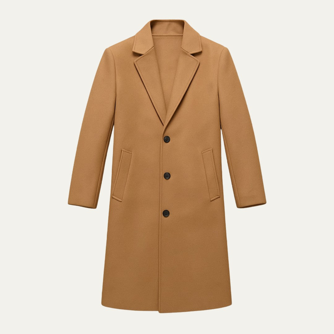 The Belmont Men’s Elegant Classic Wool Overcoat