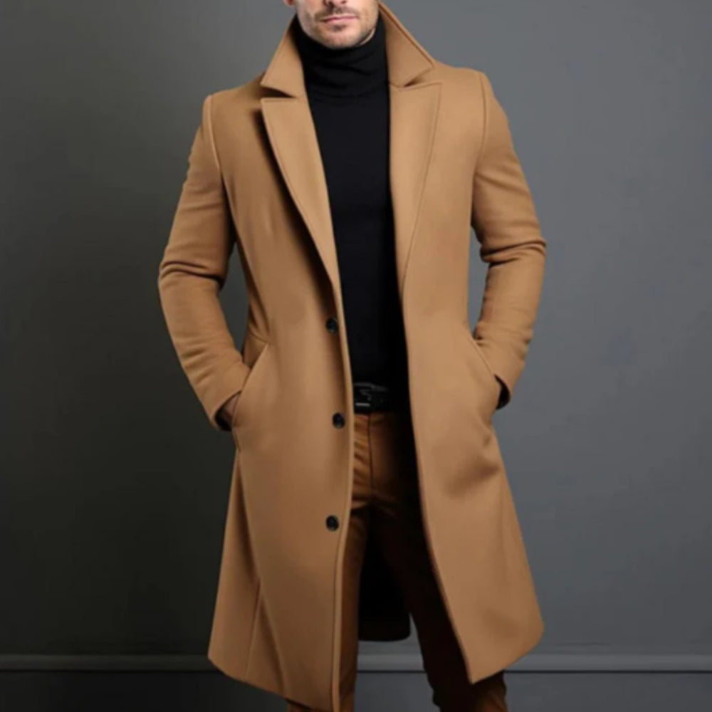 The Belmont Men’s Elegant Classic Wool Overcoat