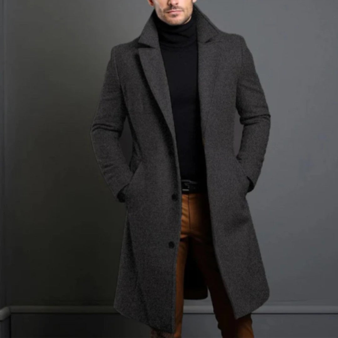 The Belmont Men’s Elegant Classic Wool Overcoat