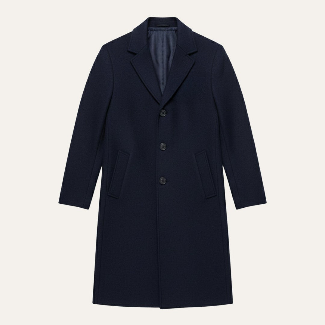 The Belmont Men’s Elegant Classic Wool Overcoat
