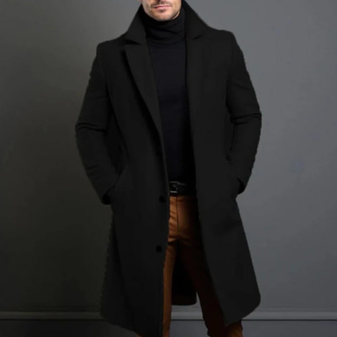 The Belmont Men’s Elegant Classic Wool Overcoat