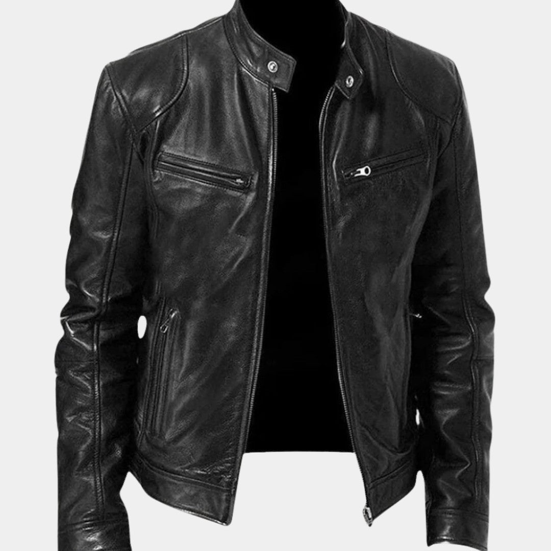 FAUX LEATHER JACKET FOR MEN
