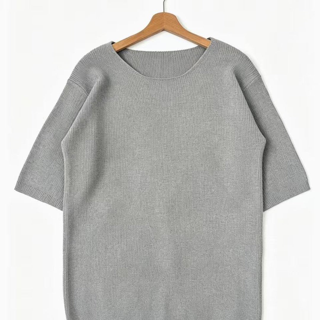Oversized Textured Knit Sweater
