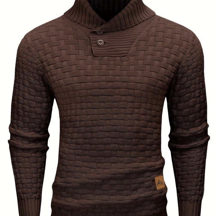 Alistair | Textured Shawl-Collar Sweater