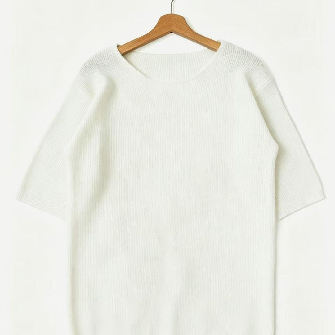 Oversized Textured Knit Sweater