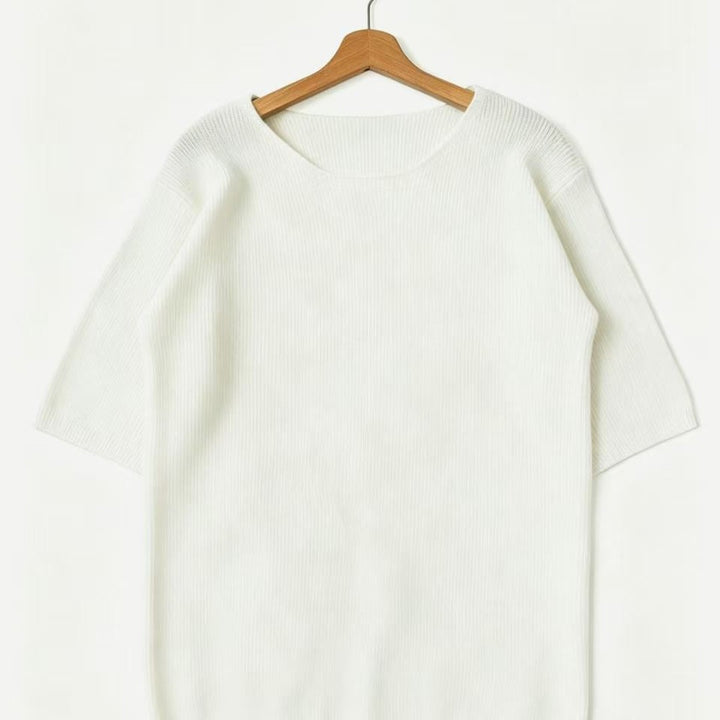 Oversized Textured Knit Sweater