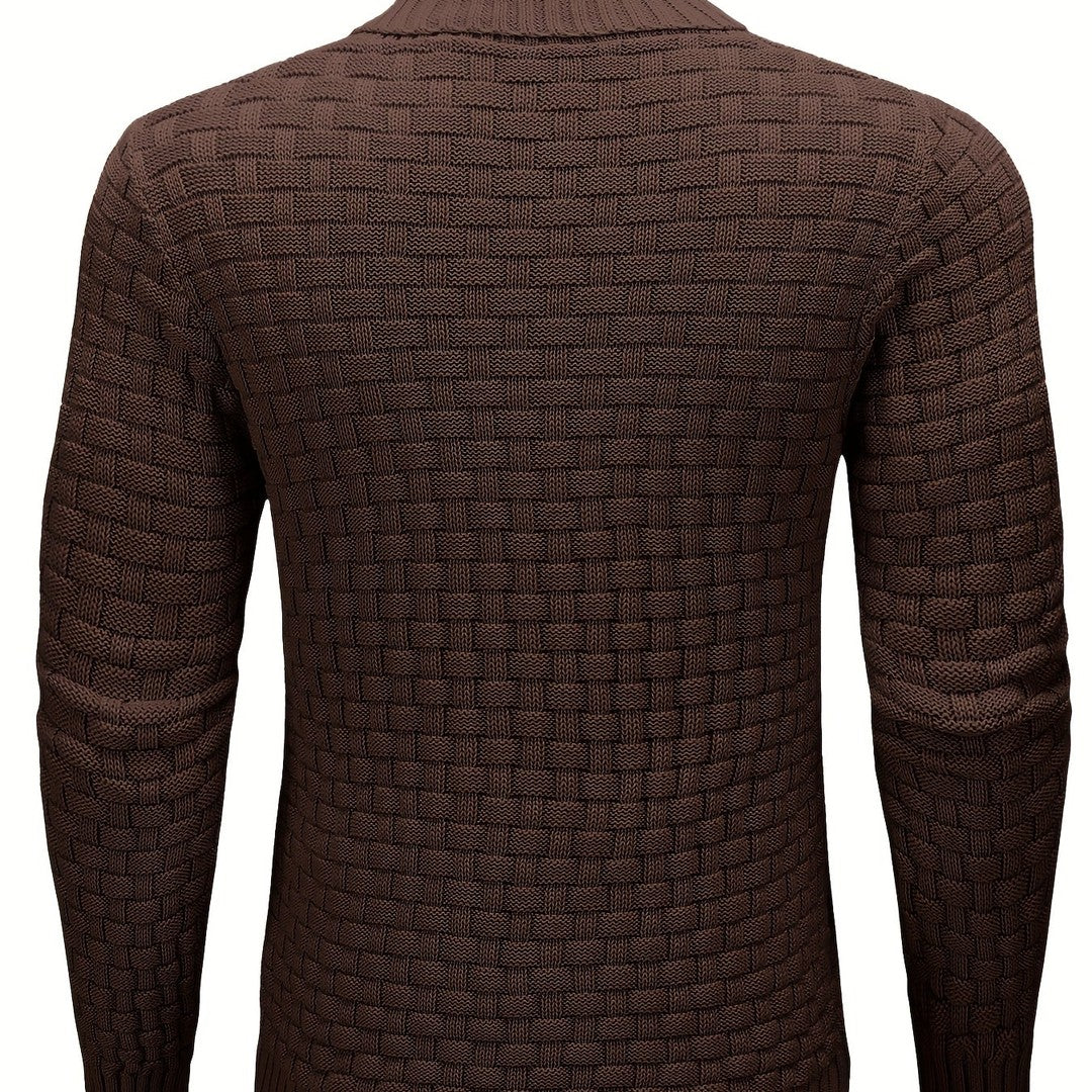 Alistair | Textured Shawl-Collar Sweater