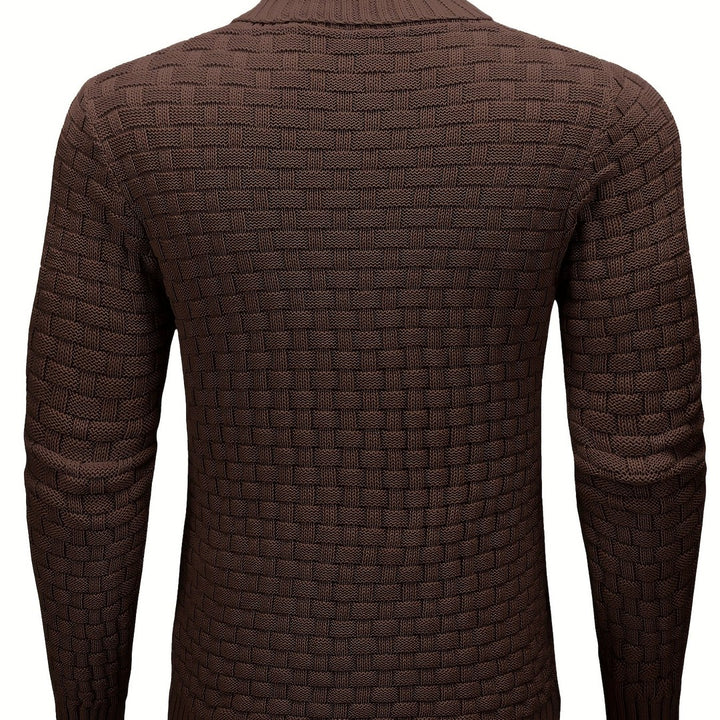 Alistair | Textured Shawl-Collar Sweater