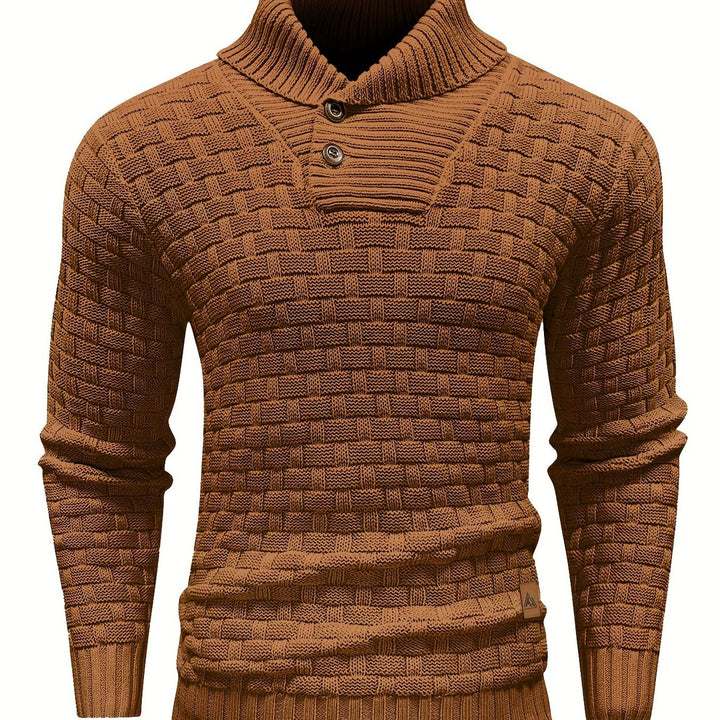 Alistair | Textured Shawl-Collar Sweater