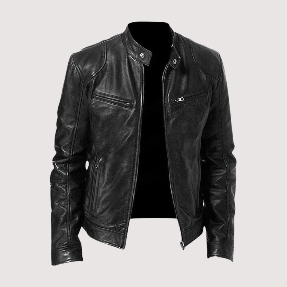 FAUX LEATHER JACKET FOR MEN