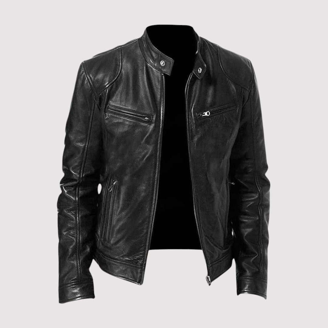 FAUX LEATHER JACKET FOR MEN