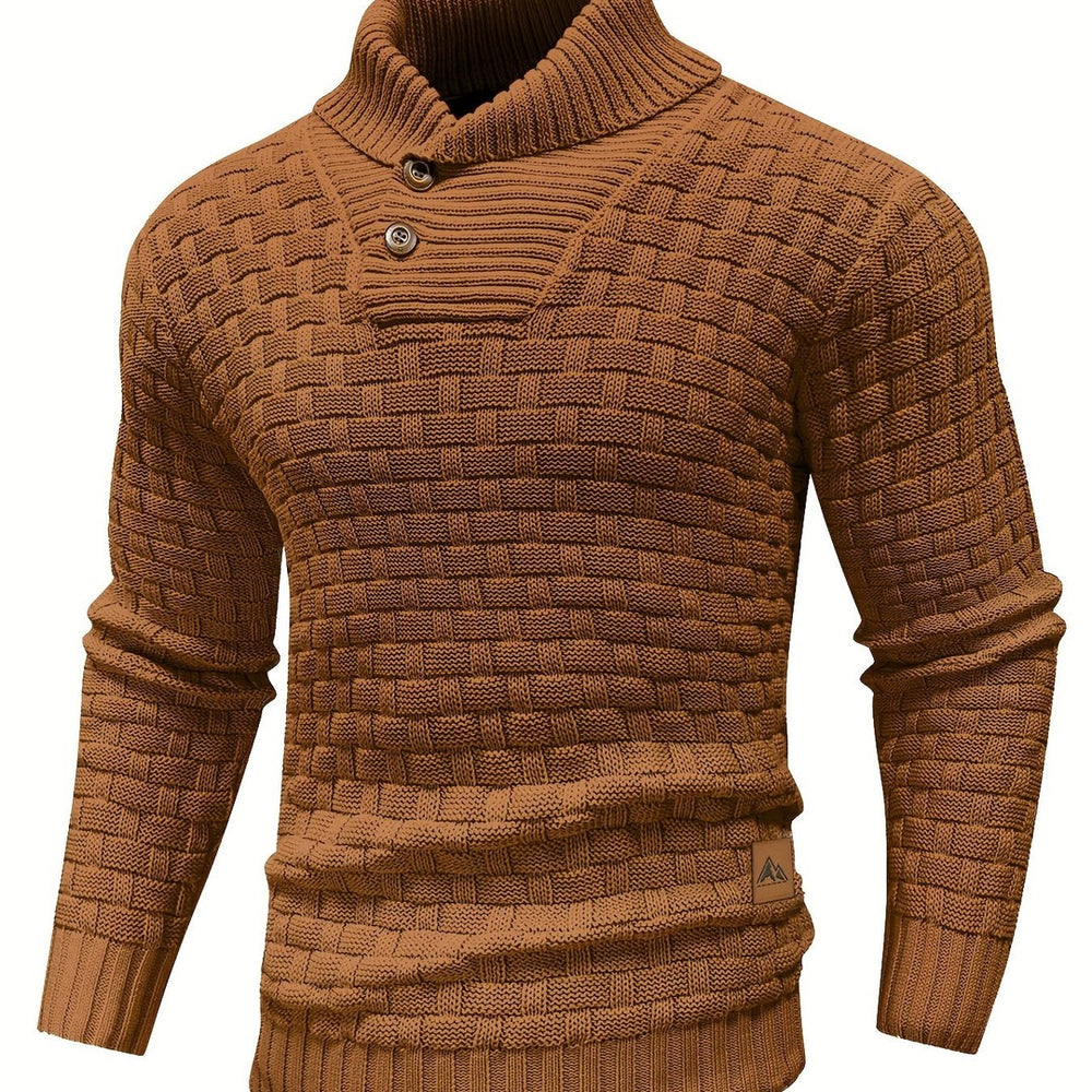 Alistair | Textured Shawl-Collar Sweater