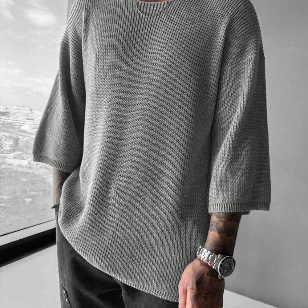 Oversized Textured Knit Sweater