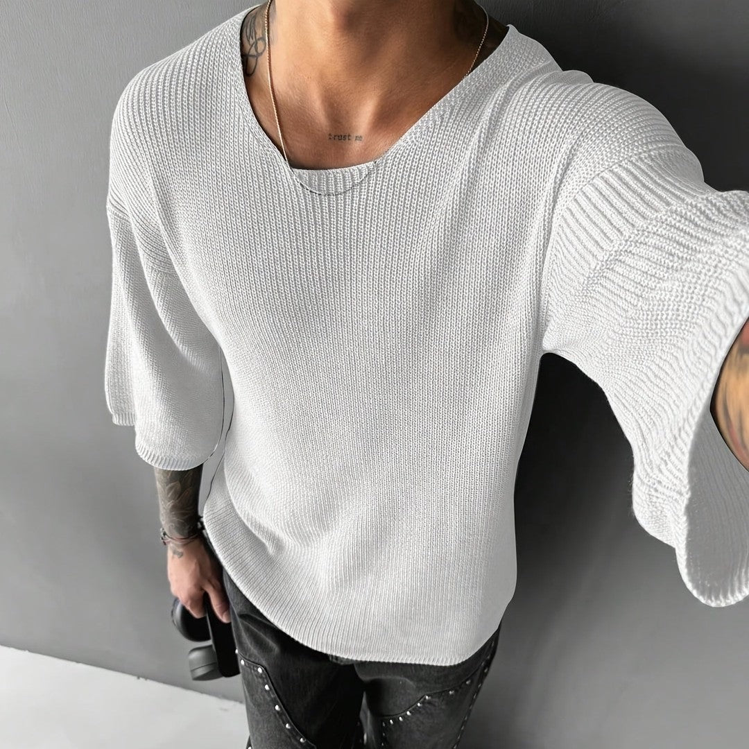 Oversized Textured Knit Sweater