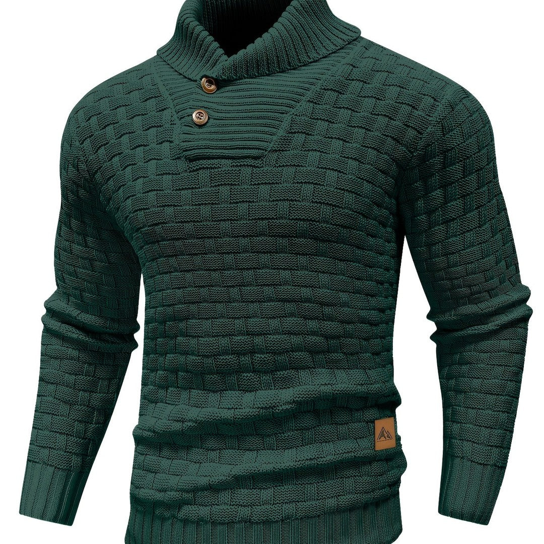 Alistair | Textured Shawl-Collar Sweater
