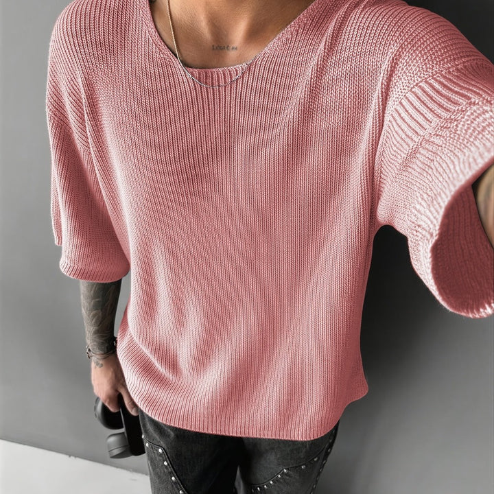Oversized Textured Knit Sweater