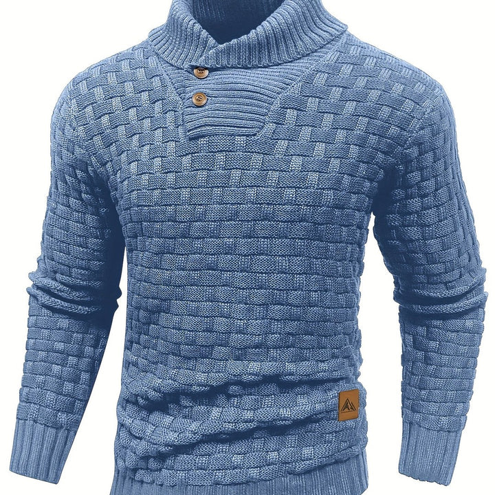 Alistair | Textured Shawl-Collar Sweater