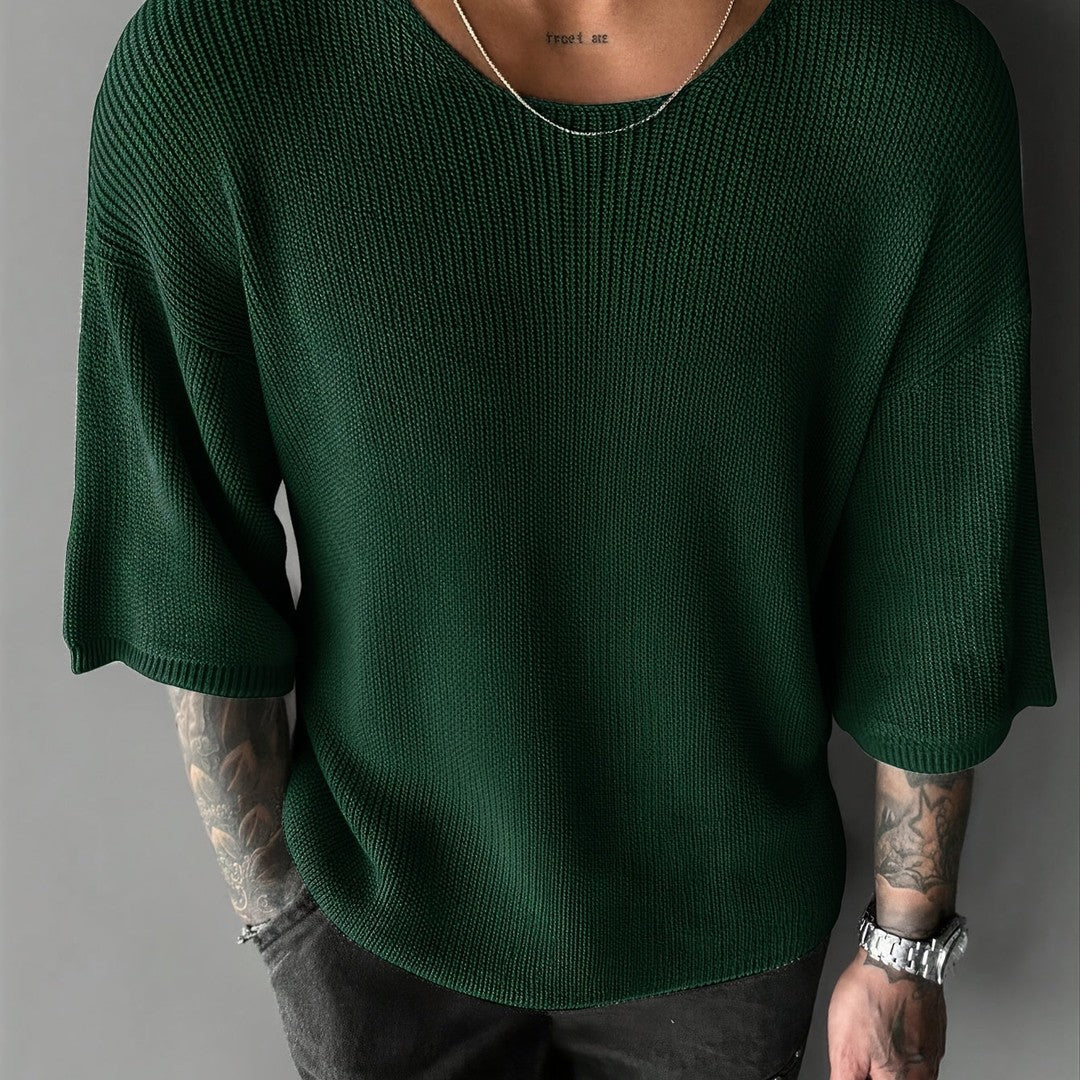 Oversized Textured Knit Sweater