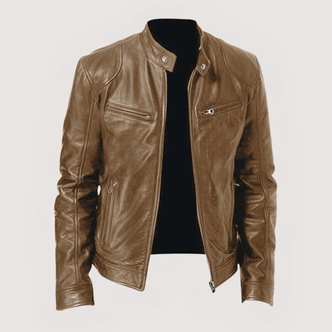 FAUX LEATHER JACKET FOR MEN