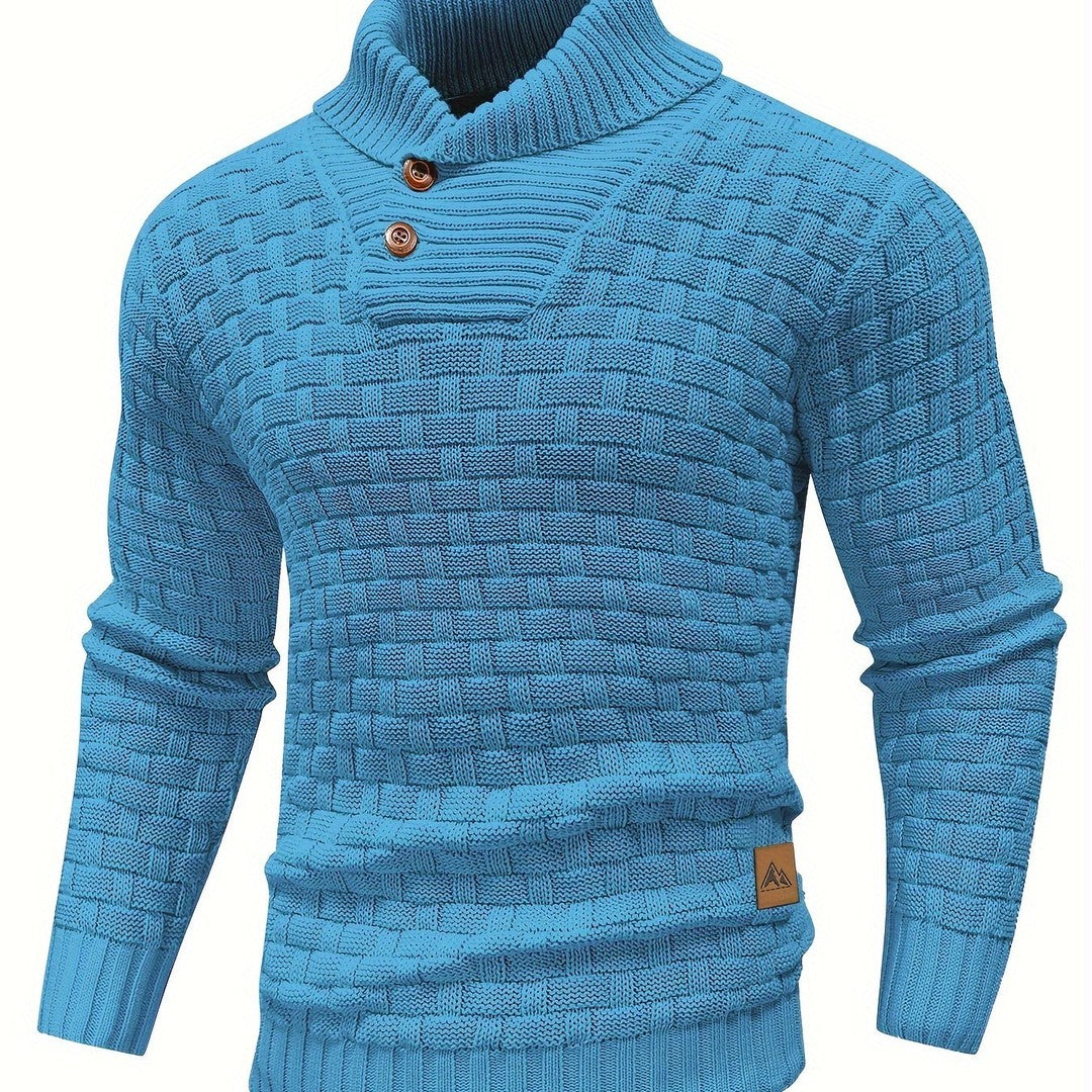 Alistair | Textured Shawl-Collar Sweater