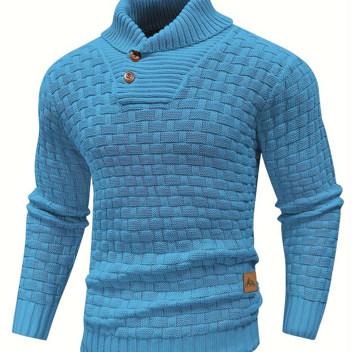 Alistair | Textured Shawl-Collar Sweater