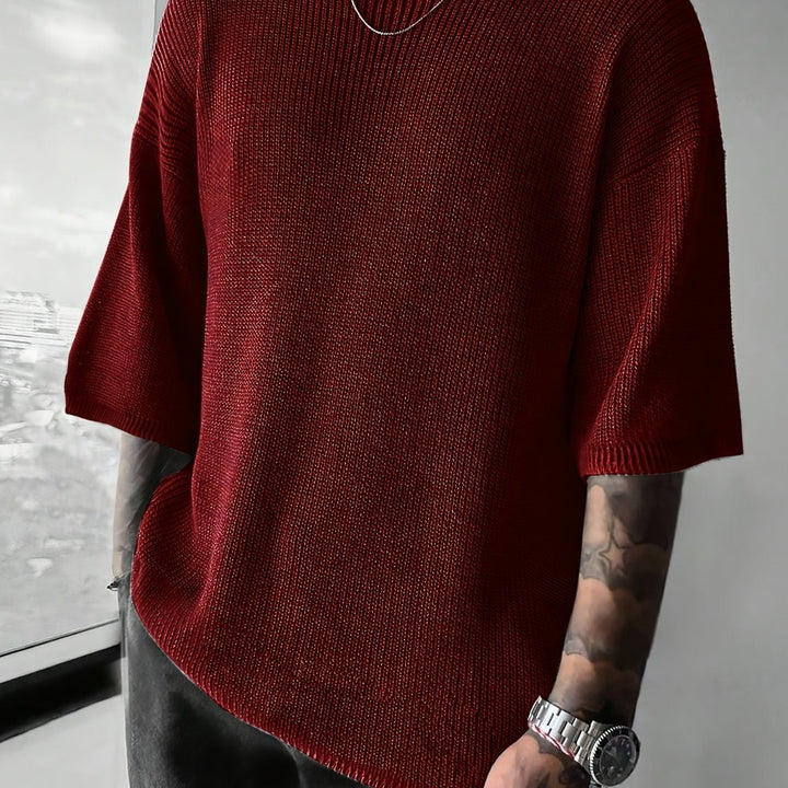 Oversized Textured Knit Sweater