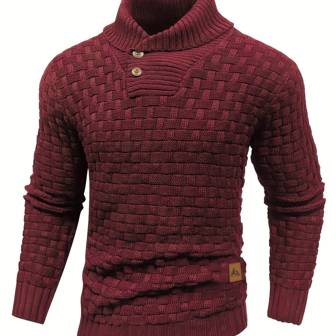Alistair | Textured Shawl-Collar Sweater