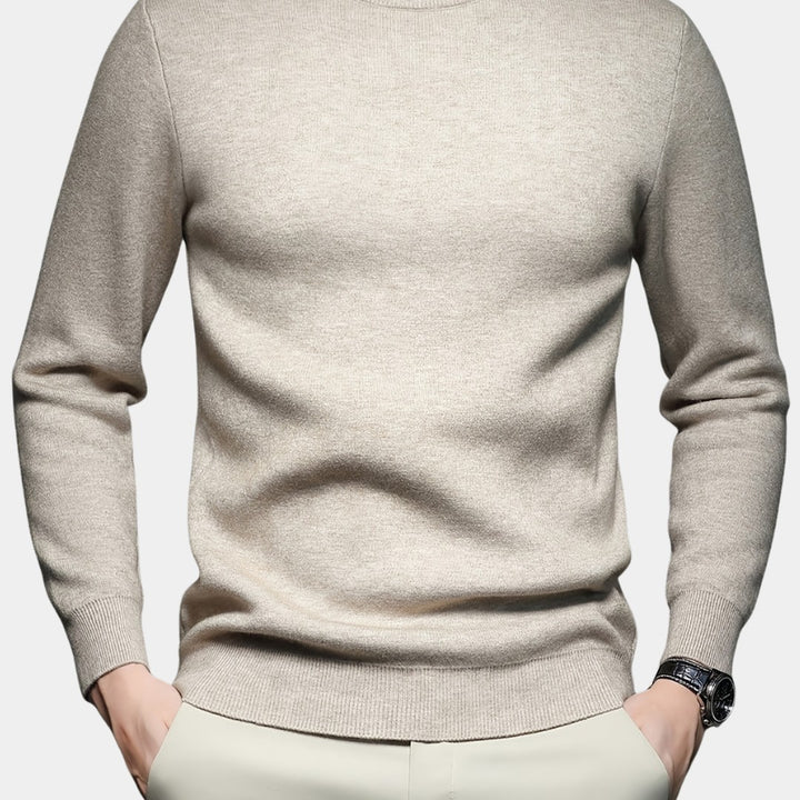 HIGH NECK KNIT PULLOVER FOR MEN