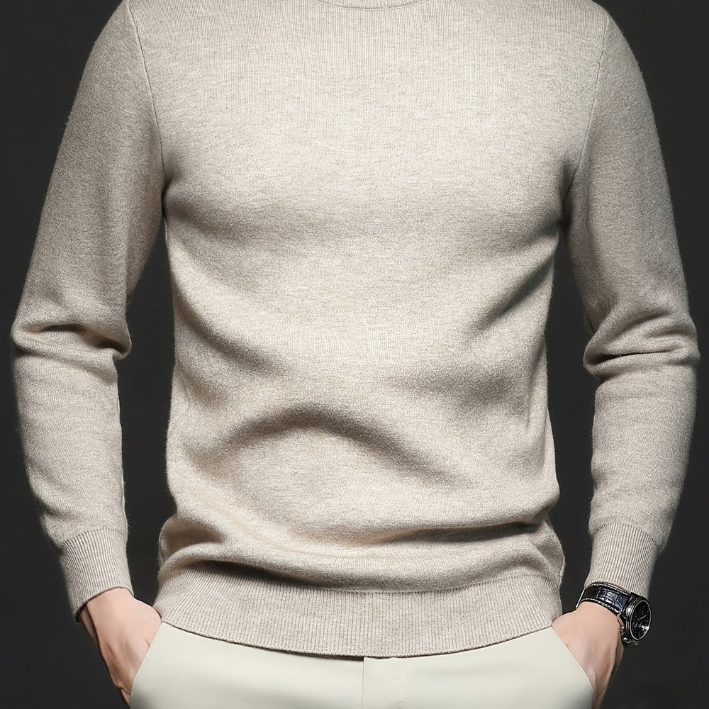HIGH NECK KNIT PULLOVER FOR MEN
