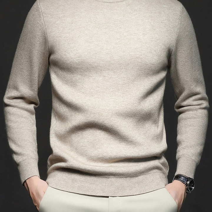 HIGH NECK KNIT PULLOVER FOR MEN