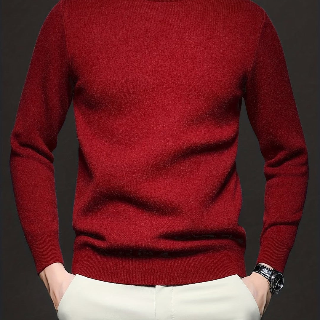 HIGH NECK KNIT PULLOVER FOR MEN