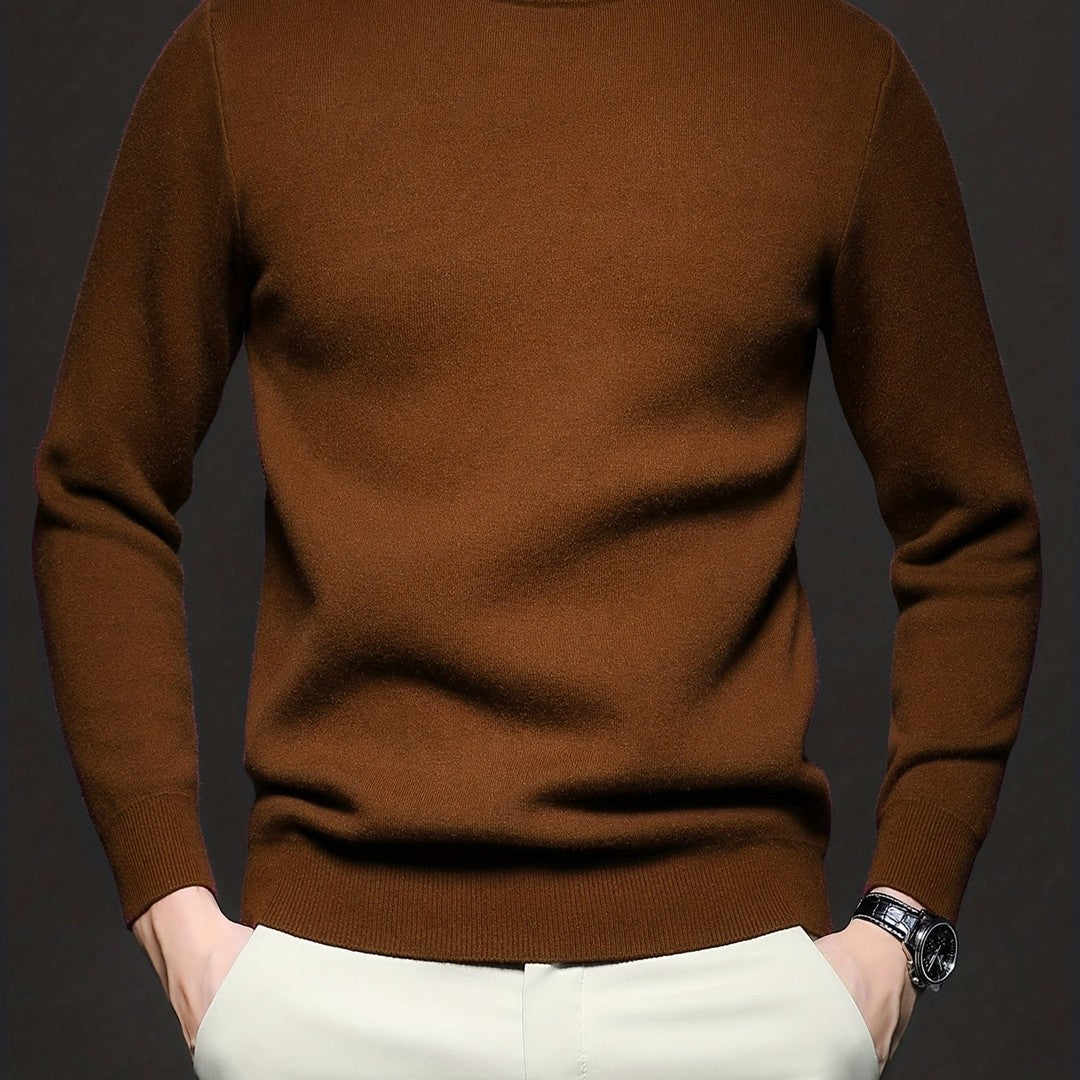 HIGH NECK KNIT PULLOVER FOR MEN