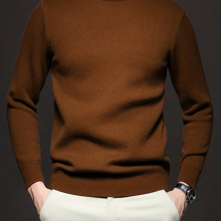 HIGH NECK KNIT PULLOVER FOR MEN
