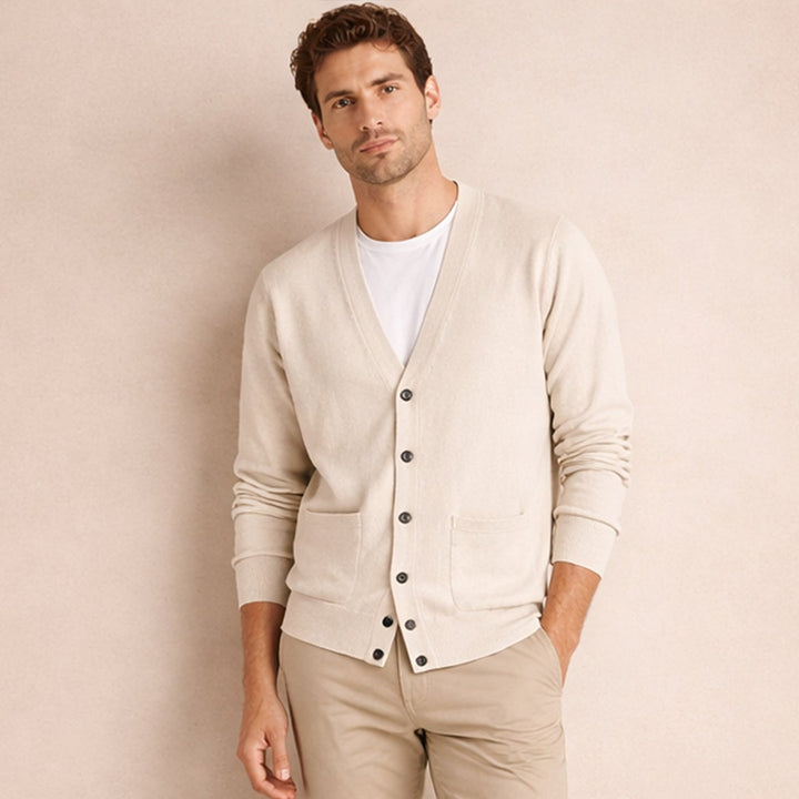 Patch Pocket Button Cardigan